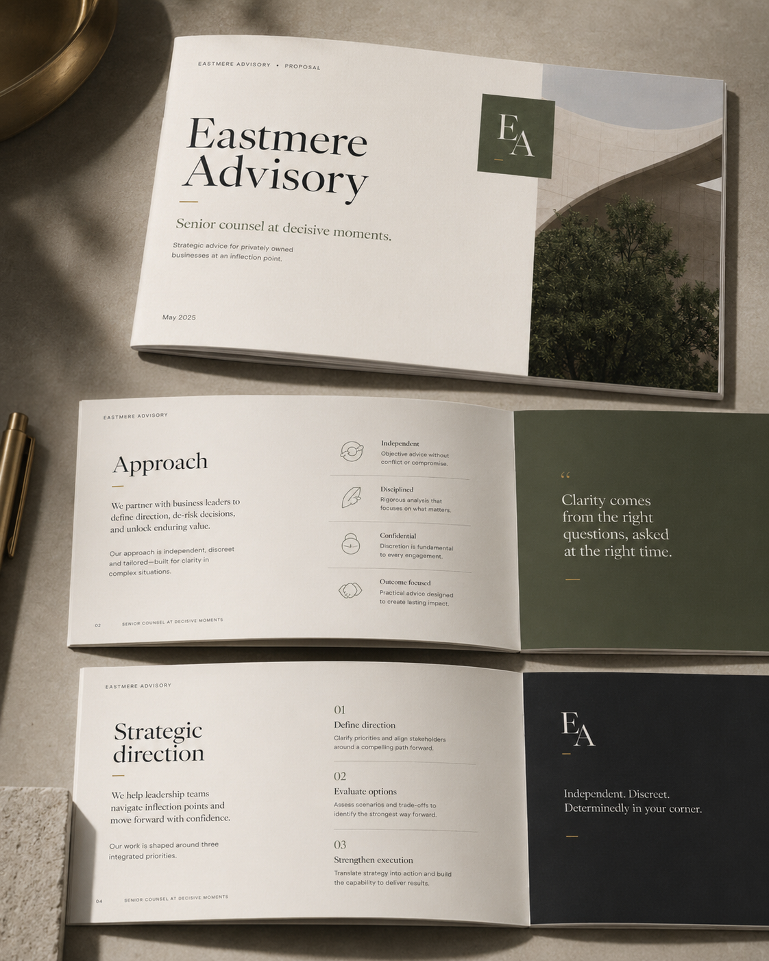 Eastmere Advisory proposal and document system